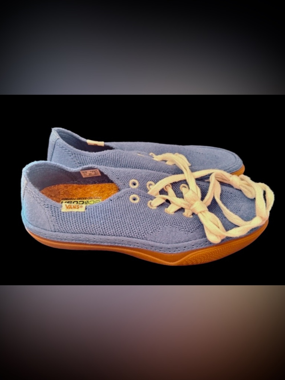 Vans Light Blue Canvas Sneakers Shoes size 6 Men’s or Size 7.5 Women’s